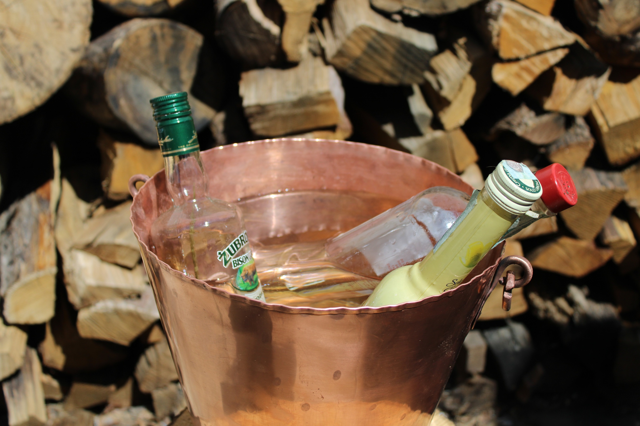 Handmade Copper Bottle Holder – Customizable Wine Ice Bucket – Artisan Barware & Rustic Home Decor, photo 4