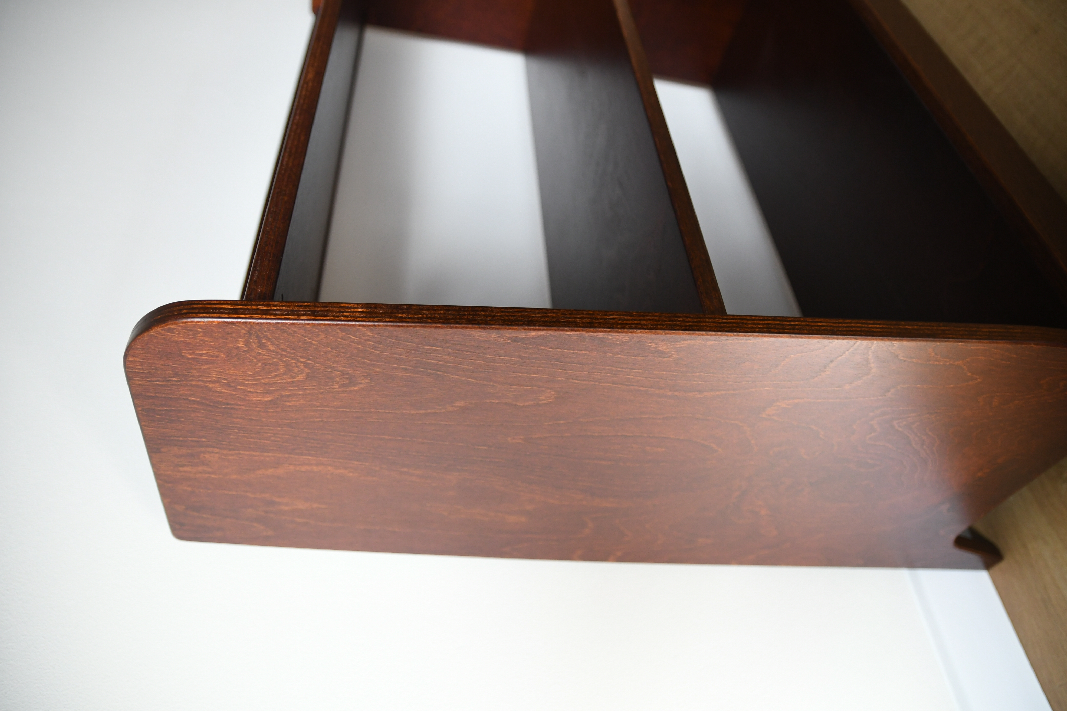 Handmade Wooden Bookshelf | Dark Brown Plywood Cabinet | Retro / Boho Wooden Shelf |  Living Room Decor, photo 4