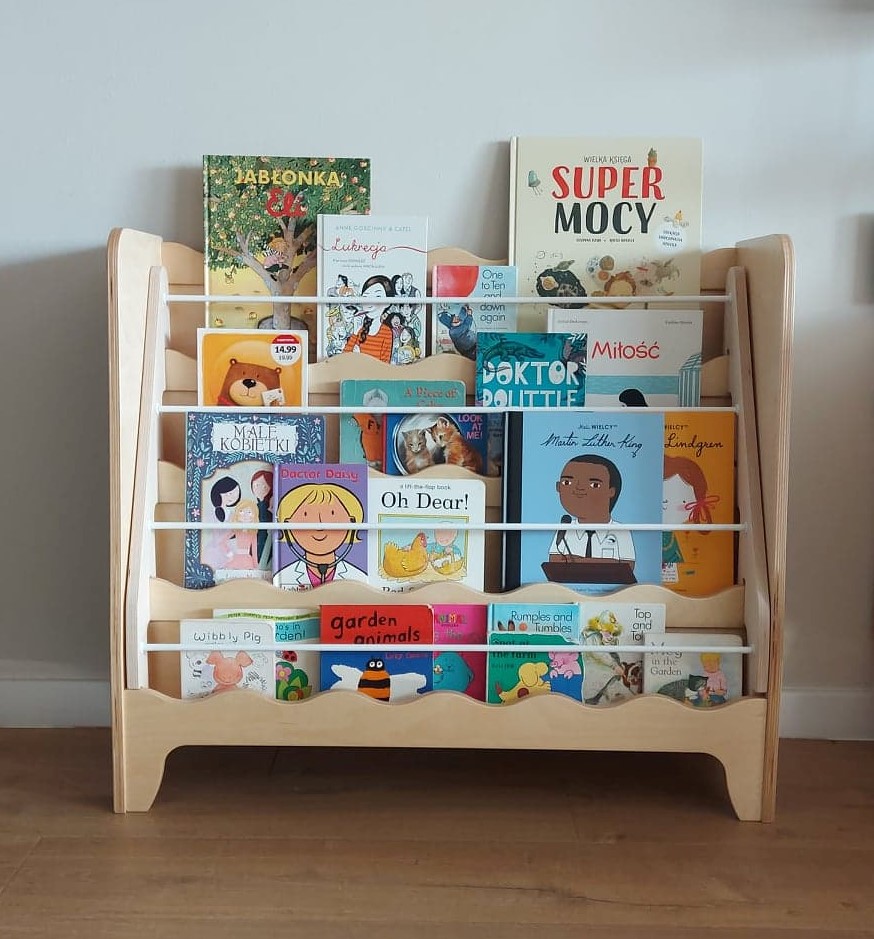a Montessori front facing bookcase , Montessori furniture, a Bookshelf for Toddlers, photo 4