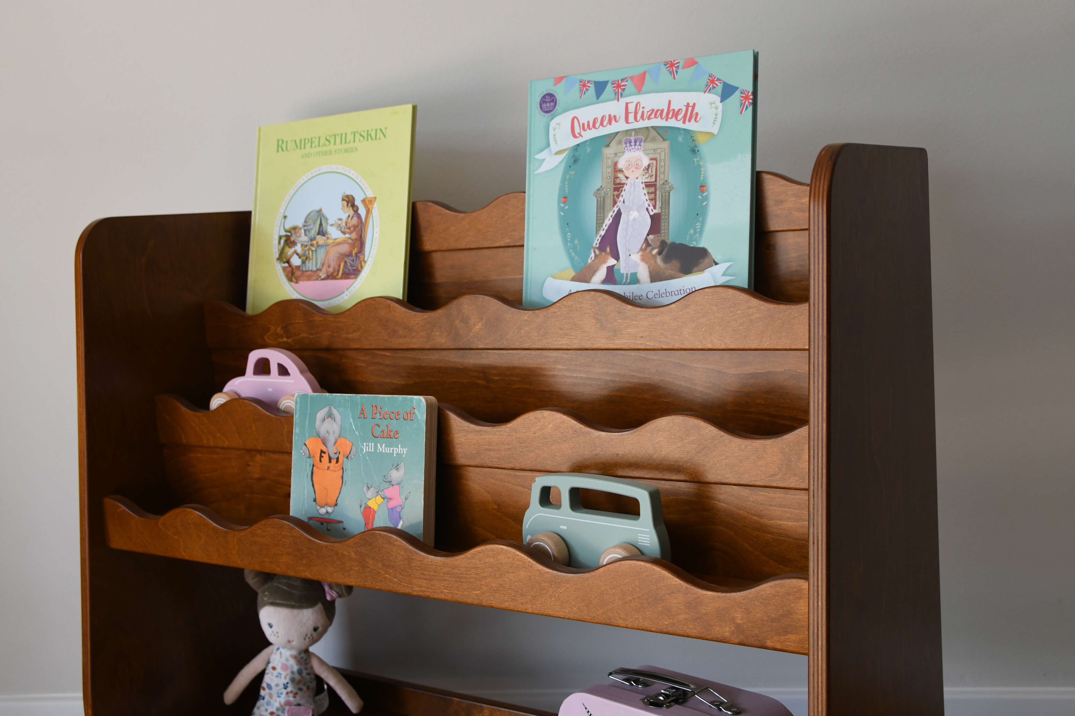 Montessori Wooden Kids Bookshelf – Front Facing Children’s Bookcase – Natural Birch Plywood Furniture – Kids Room Storage, photo 2