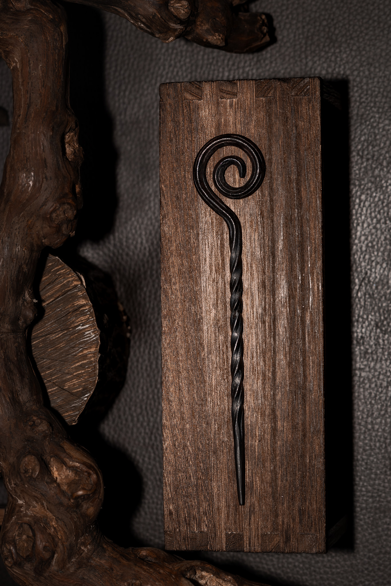 Hand-Forged Steel Hairpin