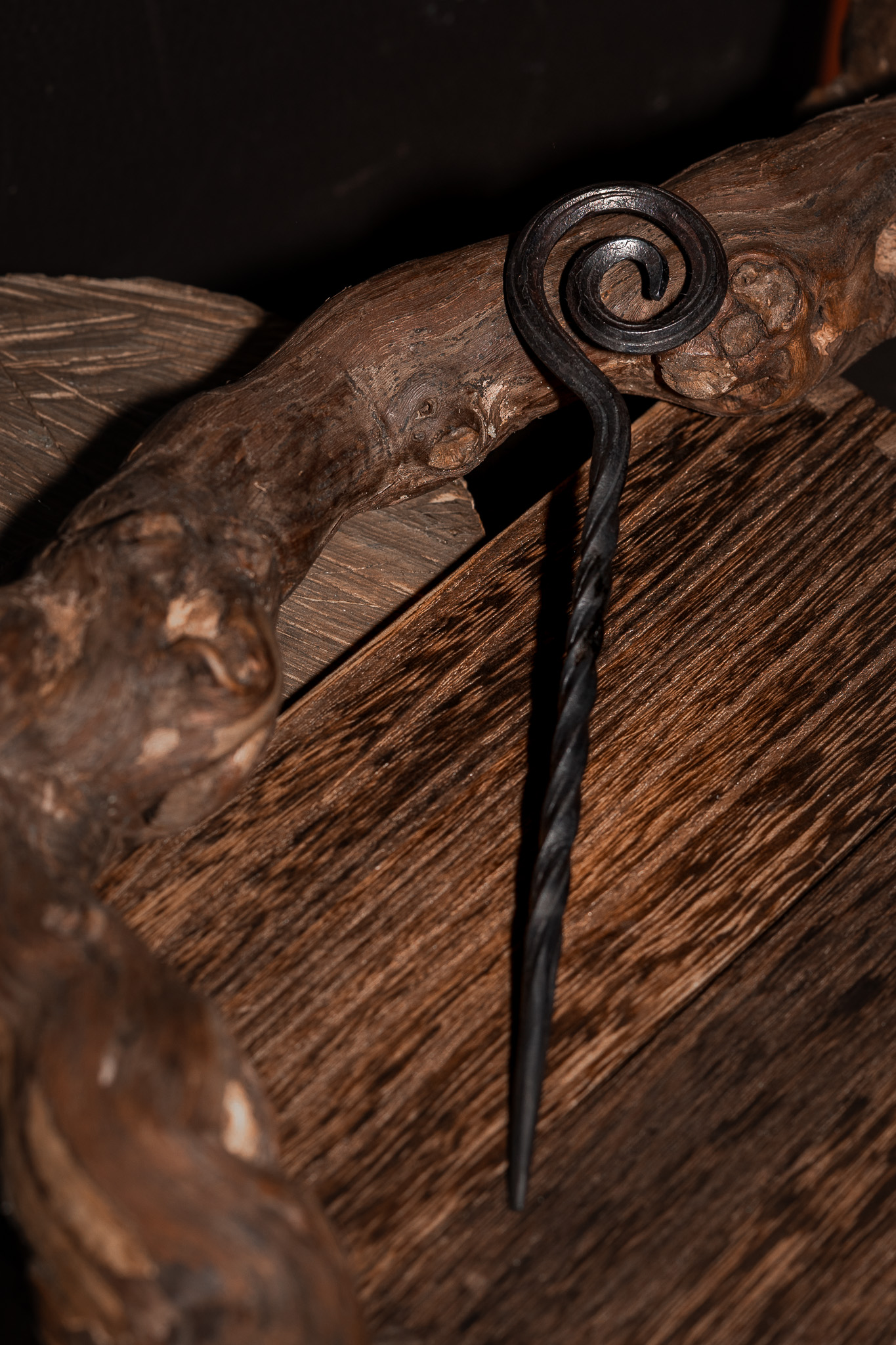 Hand-Forged Steel Hairpin, photo 3