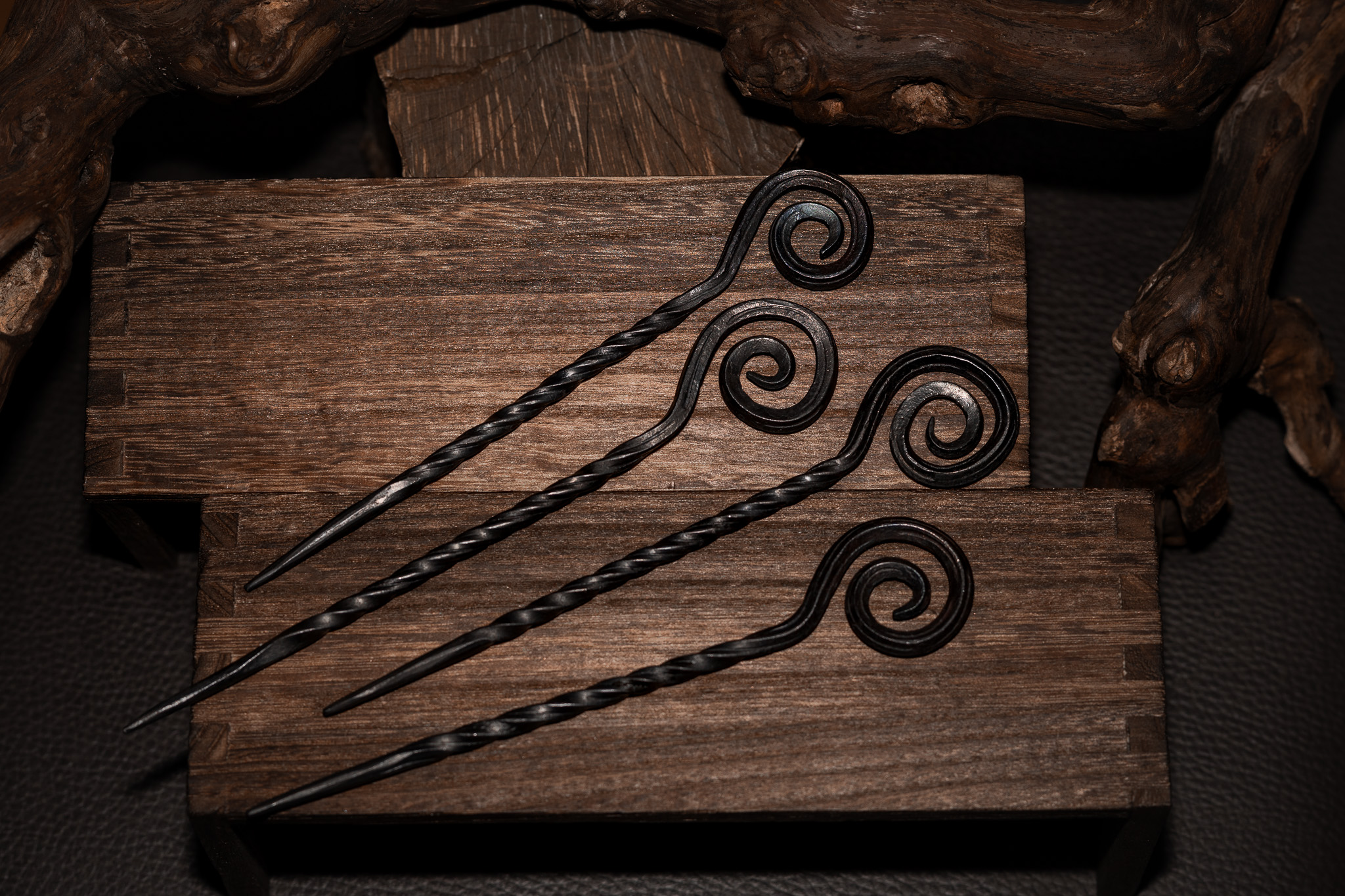 Hand-Forged Steel Hairpin, photo 2