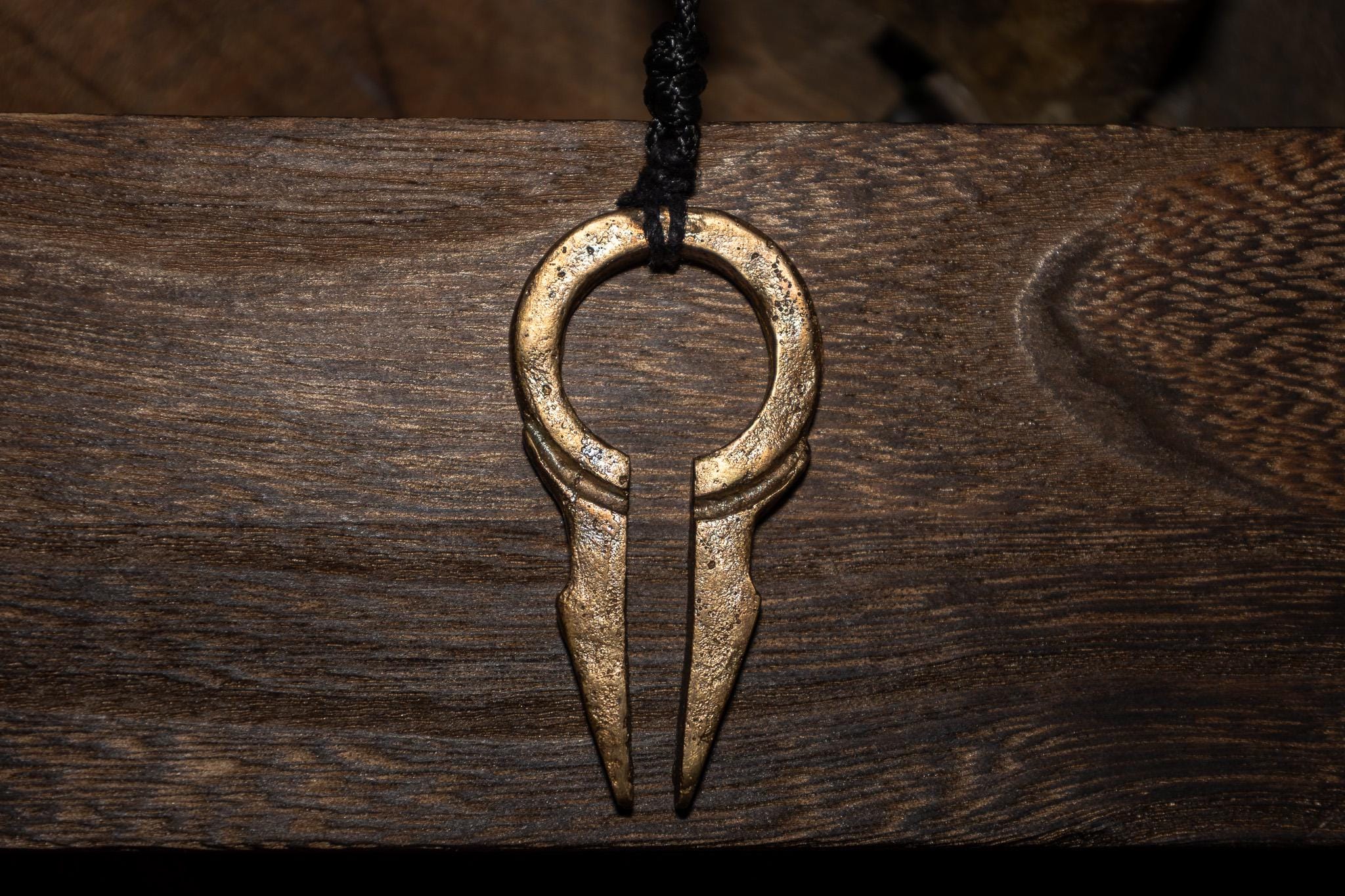 Aether - Handmade Bronze Artifact, Dark Fantasy Talisman, Pendant, Ward, photo 5